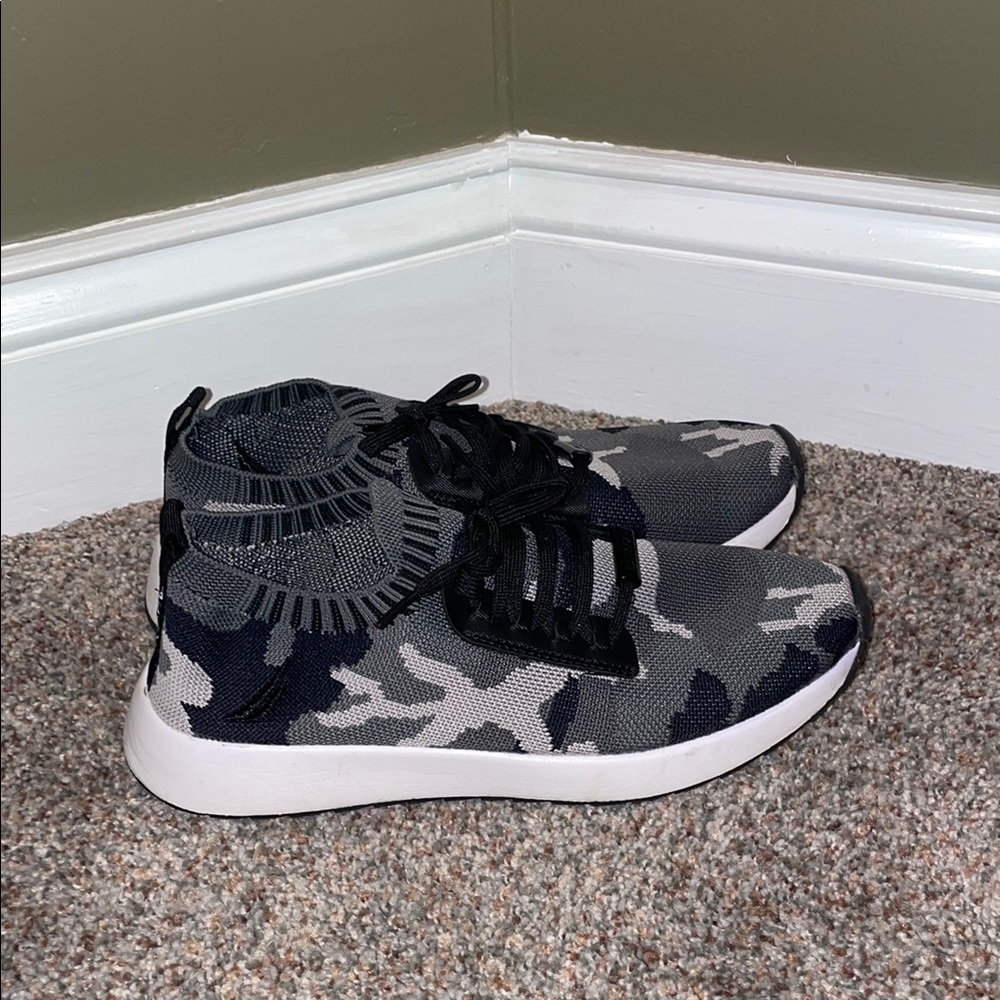 Nautica Gray and Black Camo Slip-On Sneakers - Picture 3 of 5